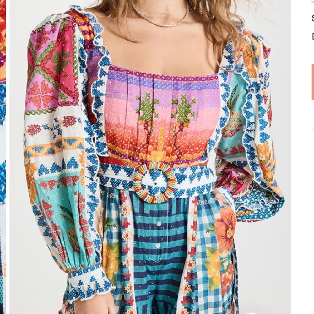 FARM Rio Summer Stitches Romper - Picture 5 of 16